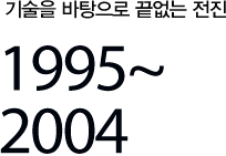 기술을 바탕으로 끝없는 전진 1995~2004